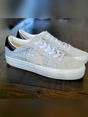 Vintage Havana Star Sneakers White Gray Multi Size 8.5